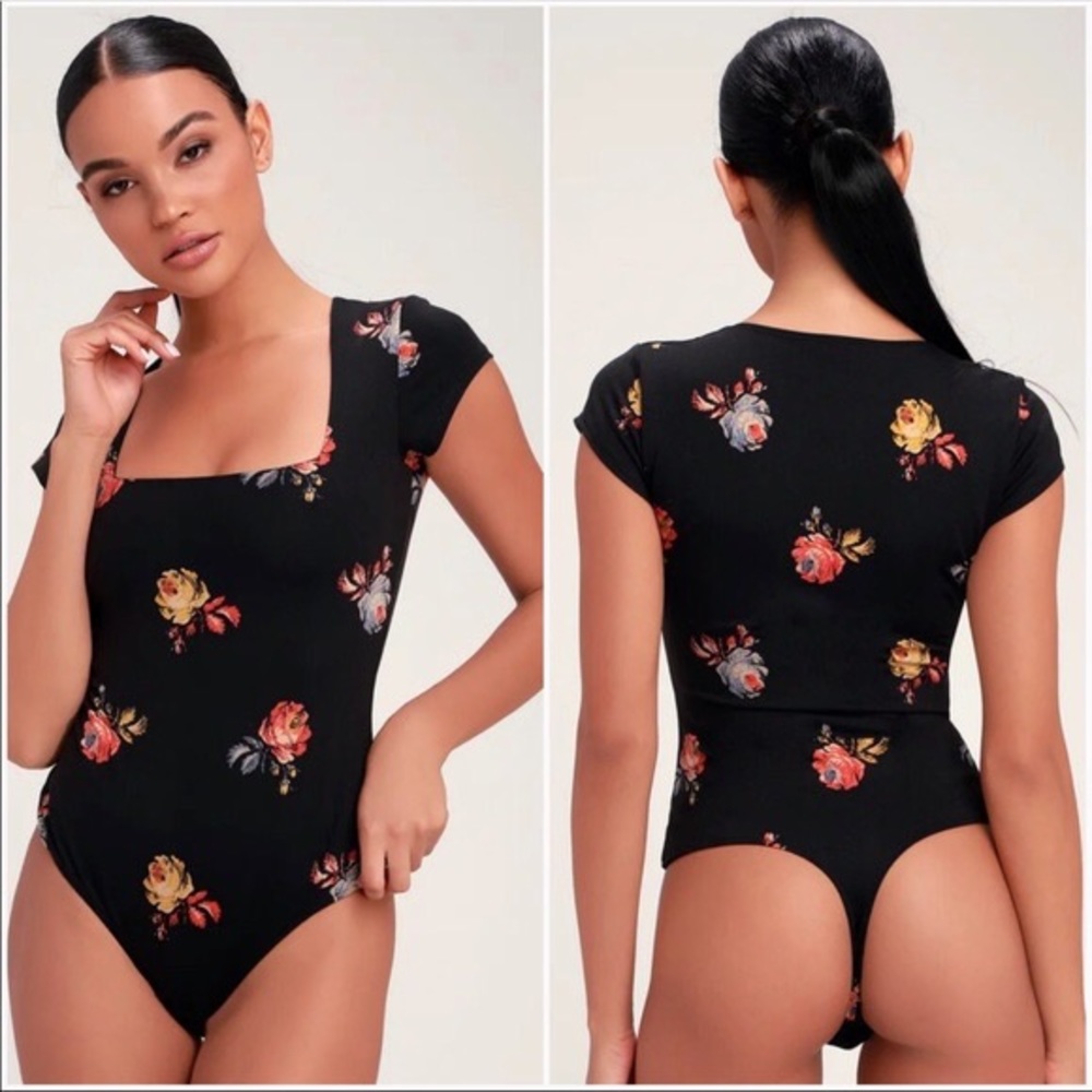 Free people square neck bodysuit